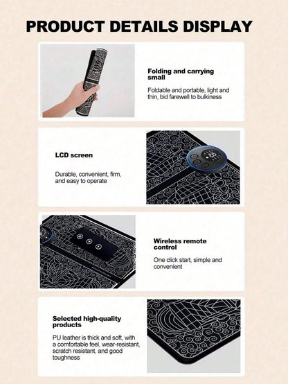Foot Massager Foot Therapy Machine EMS Foot Massage Pad Pulse Fully Automatic Foot Meridian Pressing Device